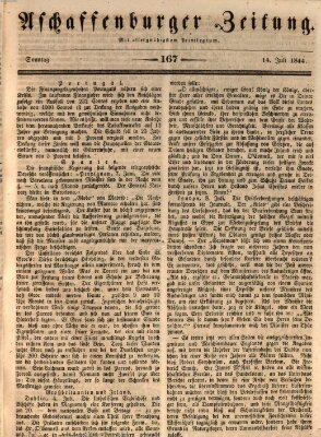 Aschaffenburger Zeitung Sonntag 14. Juli 1844