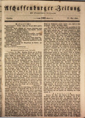 Aschaffenburger Zeitung Dienstag 27. Mai 1845