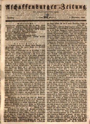 Aschaffenburger Zeitung Dienstag 2. September 1845