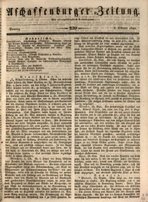 Aschaffenburger Zeitung Sonntag 5. Oktober 1845