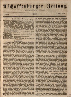 Aschaffenburger Zeitung Freitag 14. Mai 1847