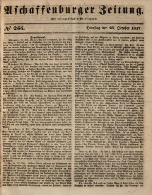 Aschaffenburger Zeitung Dienstag 26. Oktober 1847