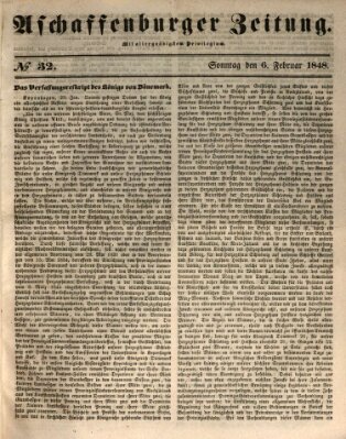 Aschaffenburger Zeitung Sonntag 6. Februar 1848