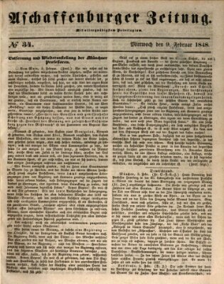 Aschaffenburger Zeitung Mittwoch 9. Februar 1848