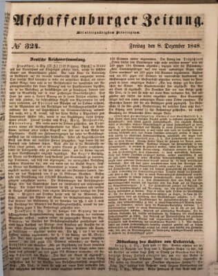 Aschaffenburger Zeitung Freitag 8. Dezember 1848