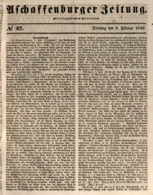 Aschaffenburger Zeitung Dienstag 6. Februar 1849