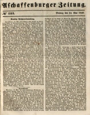 Aschaffenburger Zeitung Montag 14. Mai 1849
