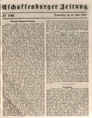 Aschaffenburger Zeitung Donnerstag 17. Mai 1849