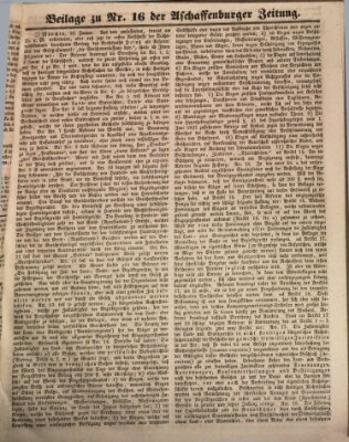 Aschaffenburger Zeitung Mittwoch 16. Januar 1850