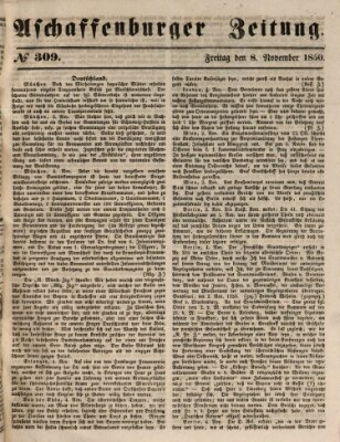 Aschaffenburger Zeitung Freitag 8. November 1850