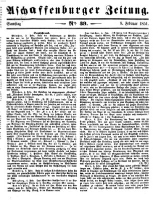 Aschaffenburger Zeitung Samstag 8. Februar 1851
