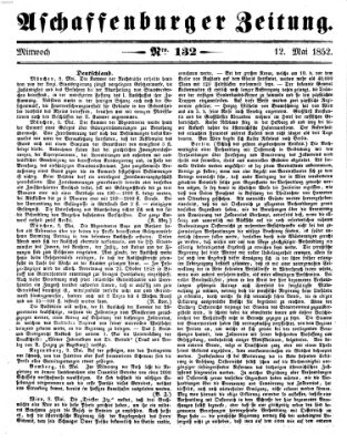 Aschaffenburger Zeitung Mittwoch 12. Mai 1852