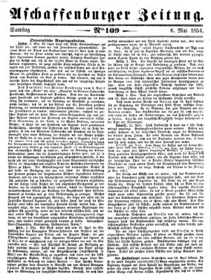 Aschaffenburger Zeitung Samstag 6. Mai 1854