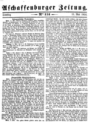 Aschaffenburger Zeitung Samstag 13. Mai 1854
