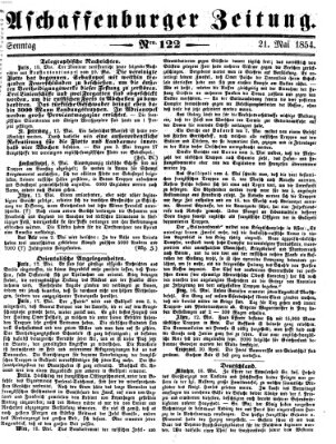 Aschaffenburger Zeitung Sonntag 21. Mai 1854