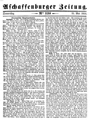 Aschaffenburger Zeitung Donnerstag 25. Mai 1854