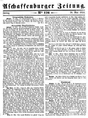 Aschaffenburger Zeitung Freitag 26. Mai 1854