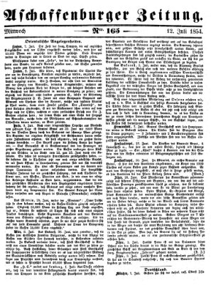 Aschaffenburger Zeitung Mittwoch 12. Juli 1854