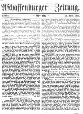 Aschaffenburger Zeitung Samstag 21. April 1855