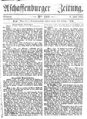Aschaffenburger Zeitung Mittwoch 6. Juni 1855