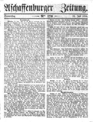 Aschaffenburger Zeitung Donnerstag 24. Juli 1856