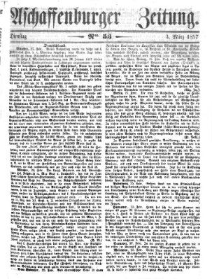 Aschaffenburger Zeitung Dienstag 3. März 1857