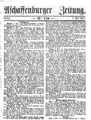 Aschaffenburger Zeitung Freitag 8. Mai 1857