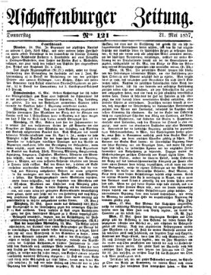 Aschaffenburger Zeitung Donnerstag 21. Mai 1857