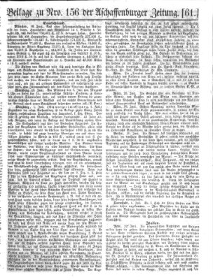 Aschaffenburger Zeitung Donnerstag 2. Juli 1857