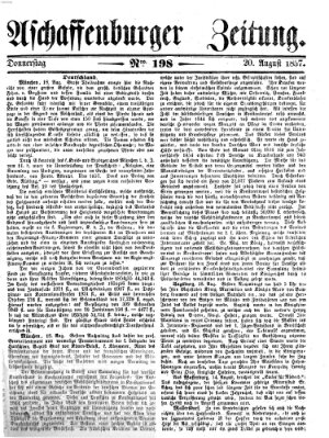 Aschaffenburger Zeitung Donnerstag 20. August 1857