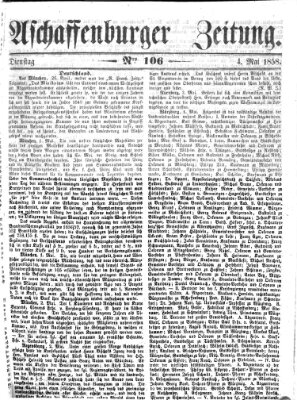 Aschaffenburger Zeitung Dienstag 4. Mai 1858
