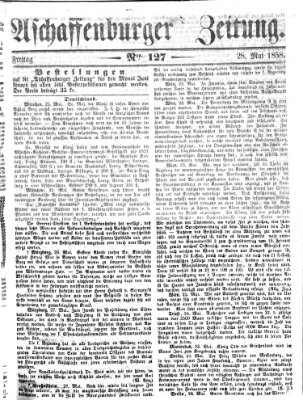 Aschaffenburger Zeitung Freitag 28. Mai 1858