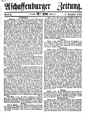 Aschaffenburger Zeitung Montag 6. Dezember 1858