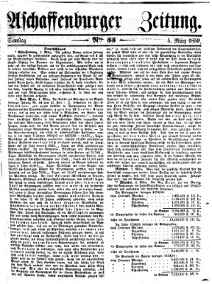 Aschaffenburger Zeitung Samstag 5. März 1859