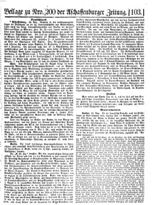 Aschaffenburger Zeitung Mittwoch 24. August 1859