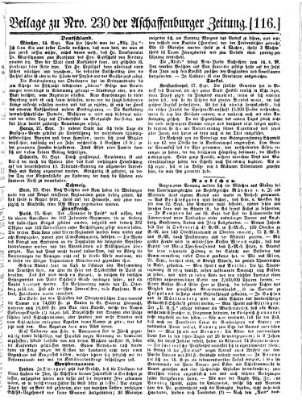 Aschaffenburger Zeitung Mittwoch 28. September 1859