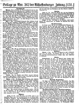 Aschaffenburger Zeitung Freitag 4. November 1859