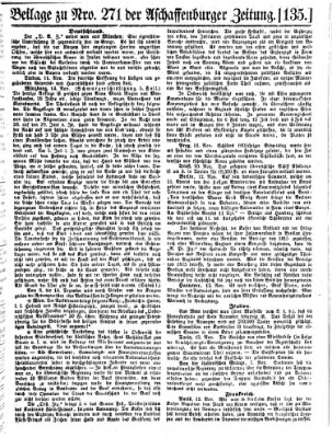 Aschaffenburger Zeitung Dienstag 15. November 1859