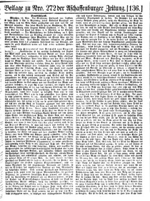 Aschaffenburger Zeitung Mittwoch 16. November 1859