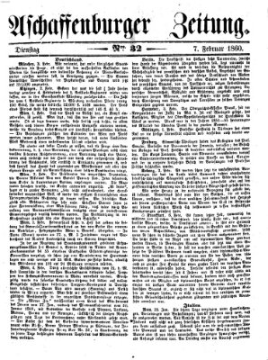 Aschaffenburger Zeitung Dienstag 7. Februar 1860