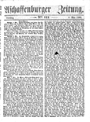 Aschaffenburger Zeitung Dienstag 8. Mai 1860