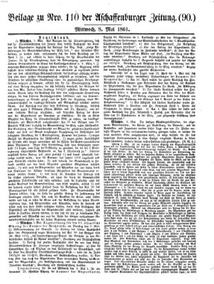 Aschaffenburger Zeitung Mittwoch 8. Mai 1861