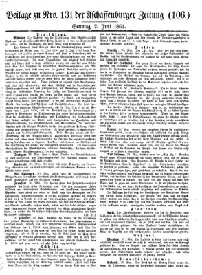 Aschaffenburger Zeitung Sonntag 2. Juni 1861
