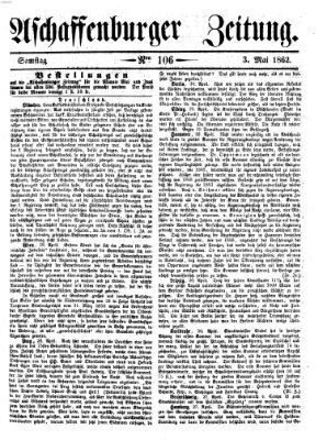 Aschaffenburger Zeitung Samstag 3. Mai 1862