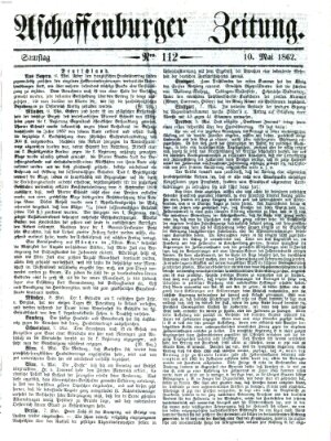 Aschaffenburger Zeitung Samstag 10. Mai 1862