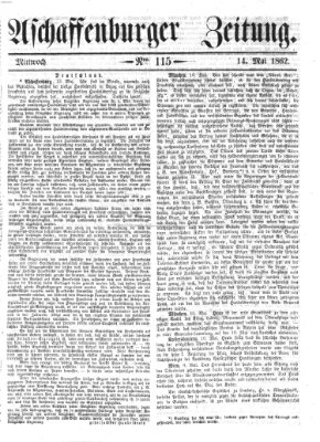Aschaffenburger Zeitung Mittwoch 14. Mai 1862