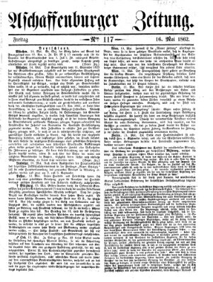 Aschaffenburger Zeitung Freitag 16. Mai 1862