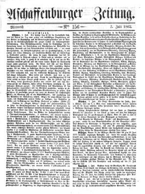 Aschaffenburger Zeitung Mittwoch 2. Juli 1862