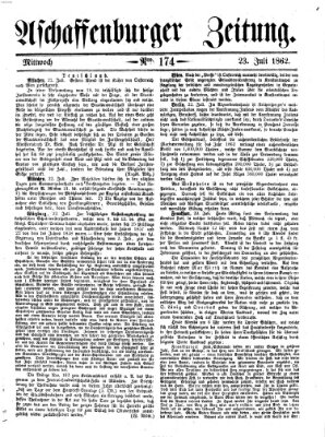 Aschaffenburger Zeitung Mittwoch 23. Juli 1862