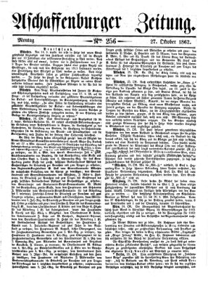 Aschaffenburger Zeitung Montag 27. Oktober 1862